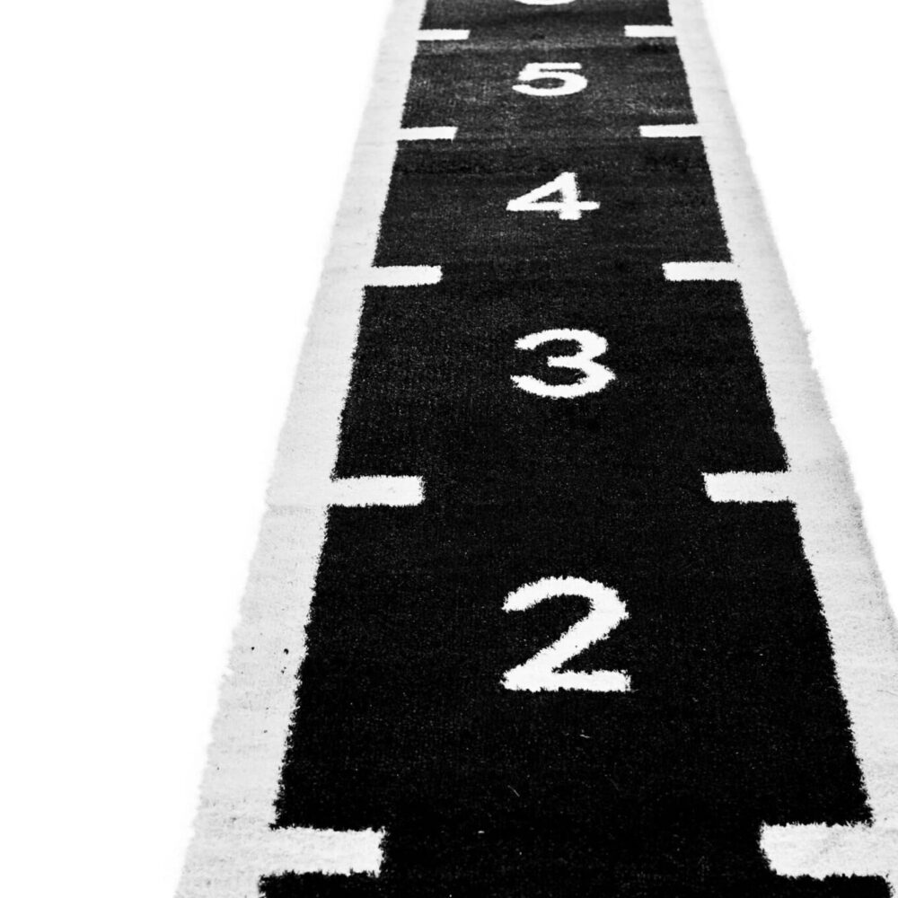 Relva Preta c/ Numeração (rolo 1×10 m) – piso funcional para ginásio & treino - Image 4